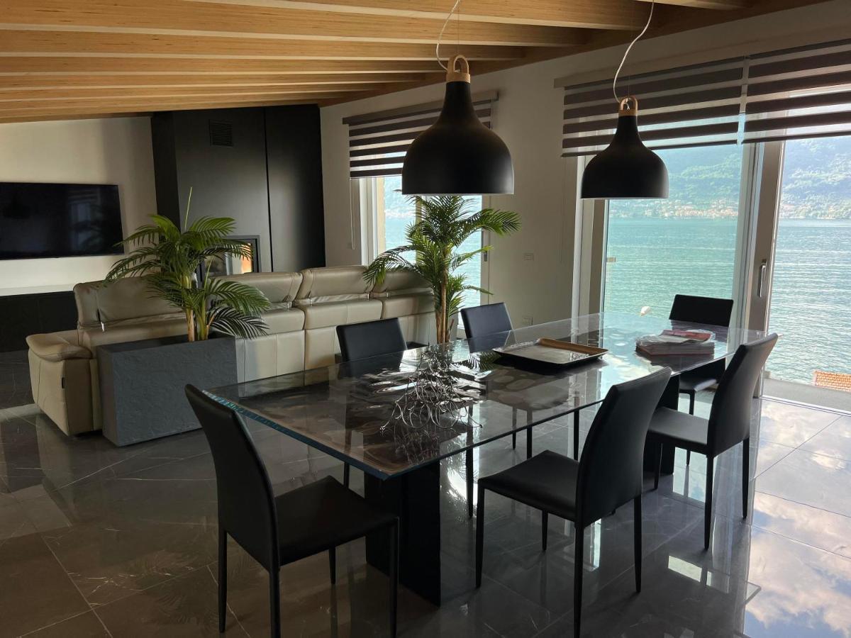 Luxury Lakefront Penthouse Lezzeno Bagian luar foto